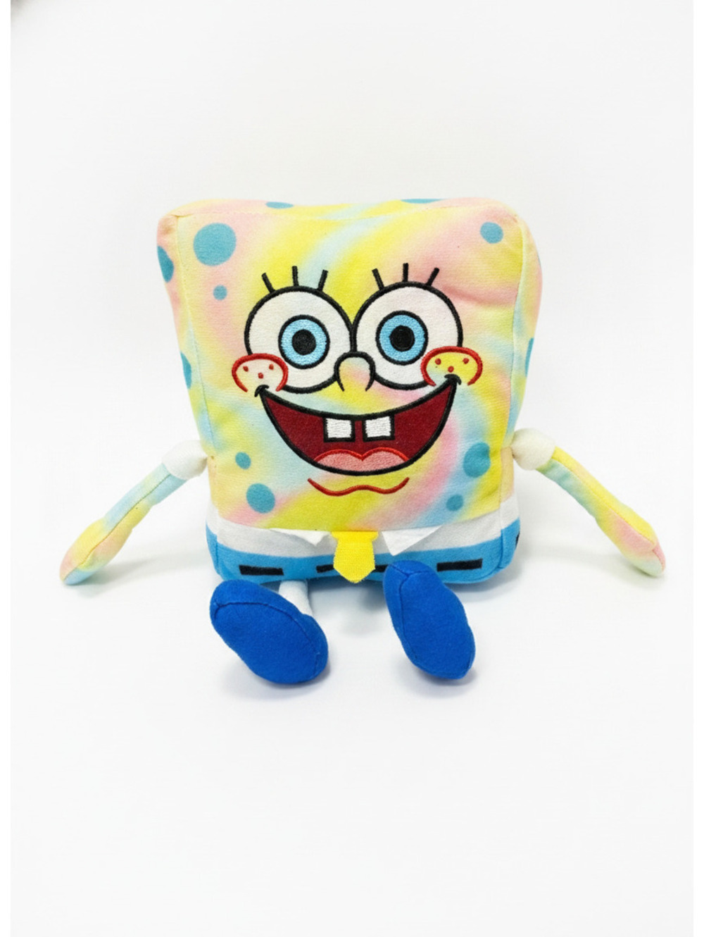 Nickelodeon SpongeBob SquarePants Plush Toy - Multicolor Tie-Dye Design GUC